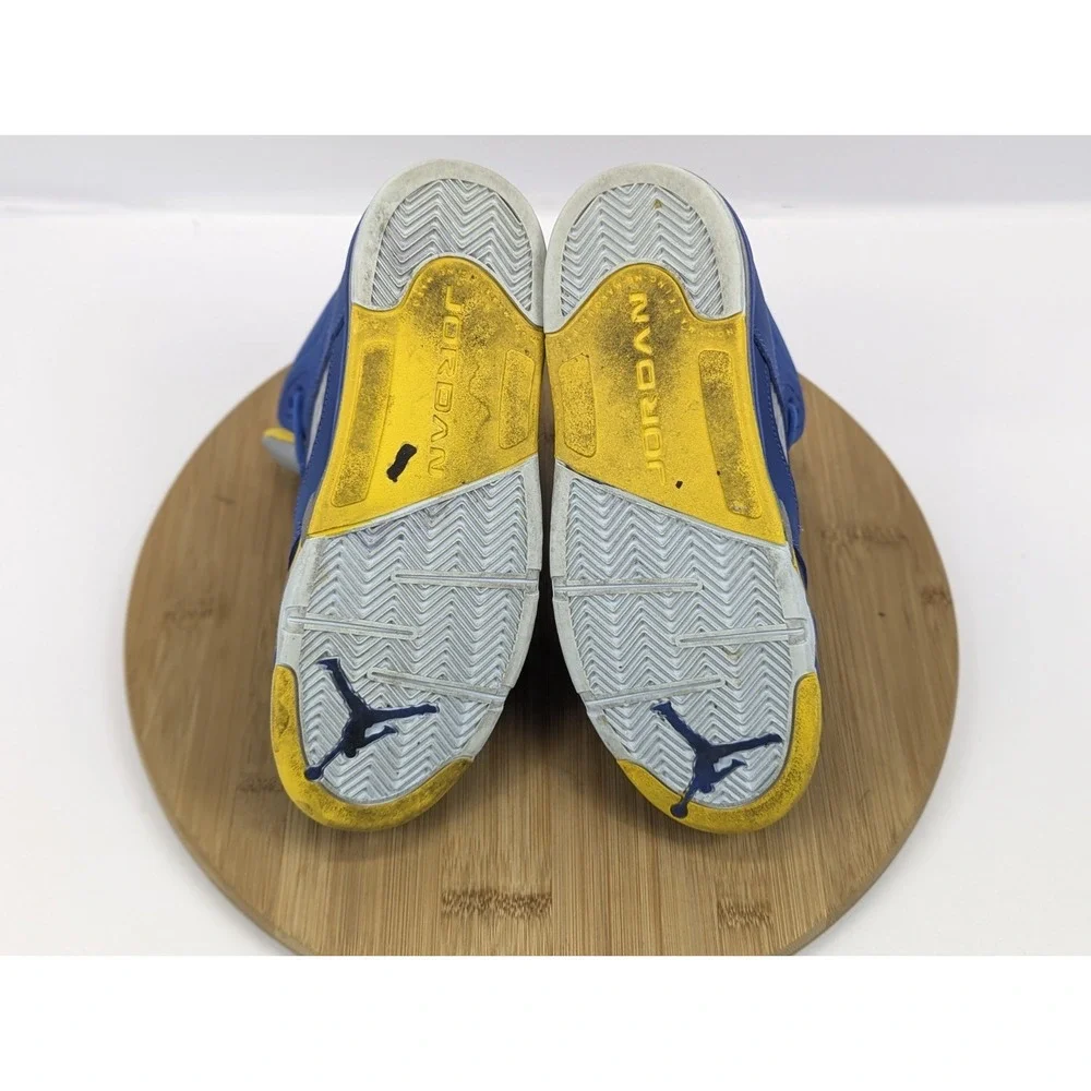 Nike Air Jordan 5 Retro Boys 3Y Shoes Racer Blue Yellow Youth GS Sneakers School